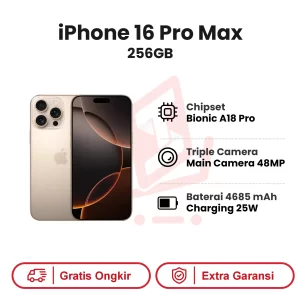 iPhone 16 Pro Max 256GB Garansi Resmi