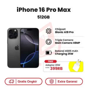 iPhone 16 Pro Max 512GB Garansi Resmi