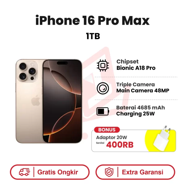 iPhone 16 Pro Max 1TB Garansi Resmi