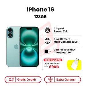 iPhone 16 128GB Garansi Resmi