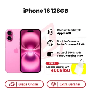iphone 16 128 pink adaptor
