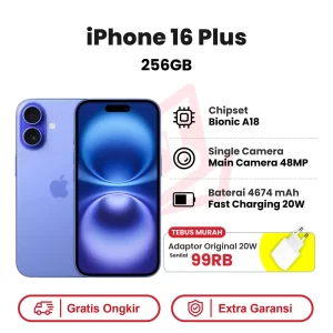 iPhone 16 Plus 256GB Garansi Resmi