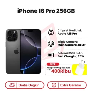 iphone 16 pro 256 black adaptor