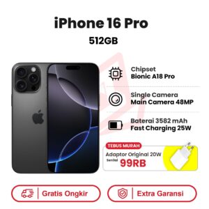 iPhone 16 Pro 512GB Garansi Resmi