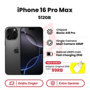iPhone 16 Pro Max 512GB Garansi Resmi
