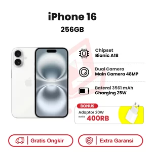 iPhone 16 256GB Garansi Resmi