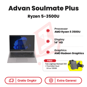 Laptop Advan Soulmate Plus Ryzen 5-3500U