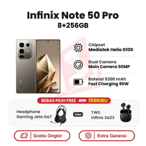 Infinix Note 50 Pro 8+256GB Garansi Resmi