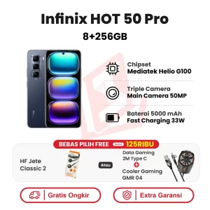 Infinix Hot 50 Pro 8+256GB Garansi Resmi