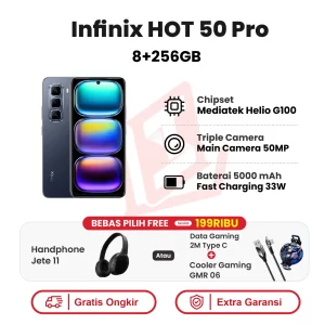 Infinix Hot 50 Pro 8+256GB Garansi Resmi