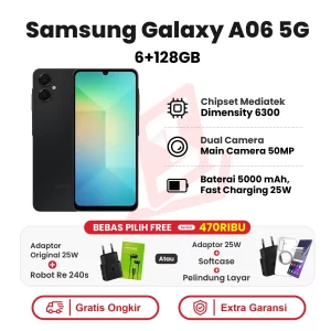 Samsung Galaxy A06 5G 6+128GB Garansi Resmi