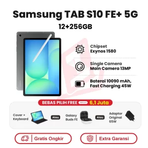 Samsung Galaxy Tab S10 FE+ 5G 12+256GB Garansi Resmi