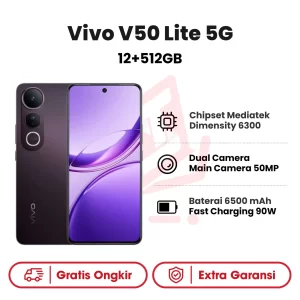 Vivo V50 Lite 5G 12+512GB Garansi Resmi