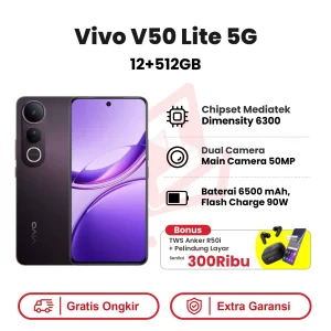 Vivo V50 Lite 5G 12+512GB Garansi Resmi