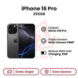 iPhone 16 Pro 256GB Garansi Resmi