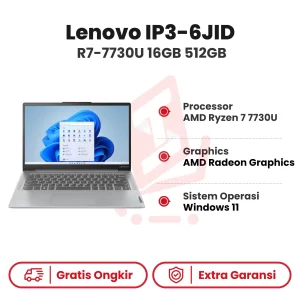 Laptop Lenovo IP3-6JID R7-7730U 16GB 512GB WIN11