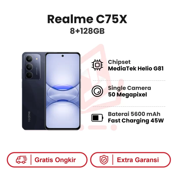 Realme C75X 8+128GB Garansi Resmi