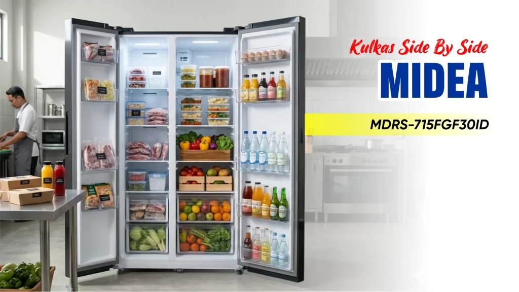 Kulkas Side by Side Midea MDRS-715FGF30ID