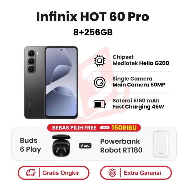 Infinix HOT 60 Pro 8+256GB Garansi Resmi