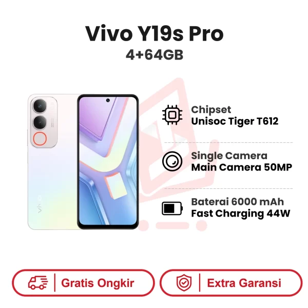 Vivo Y19s Pro 4+64GB Garansi Resmi