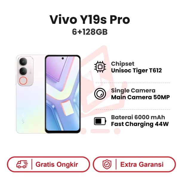 Vivo Y19s Pro 6+128GB Garansi Resmi