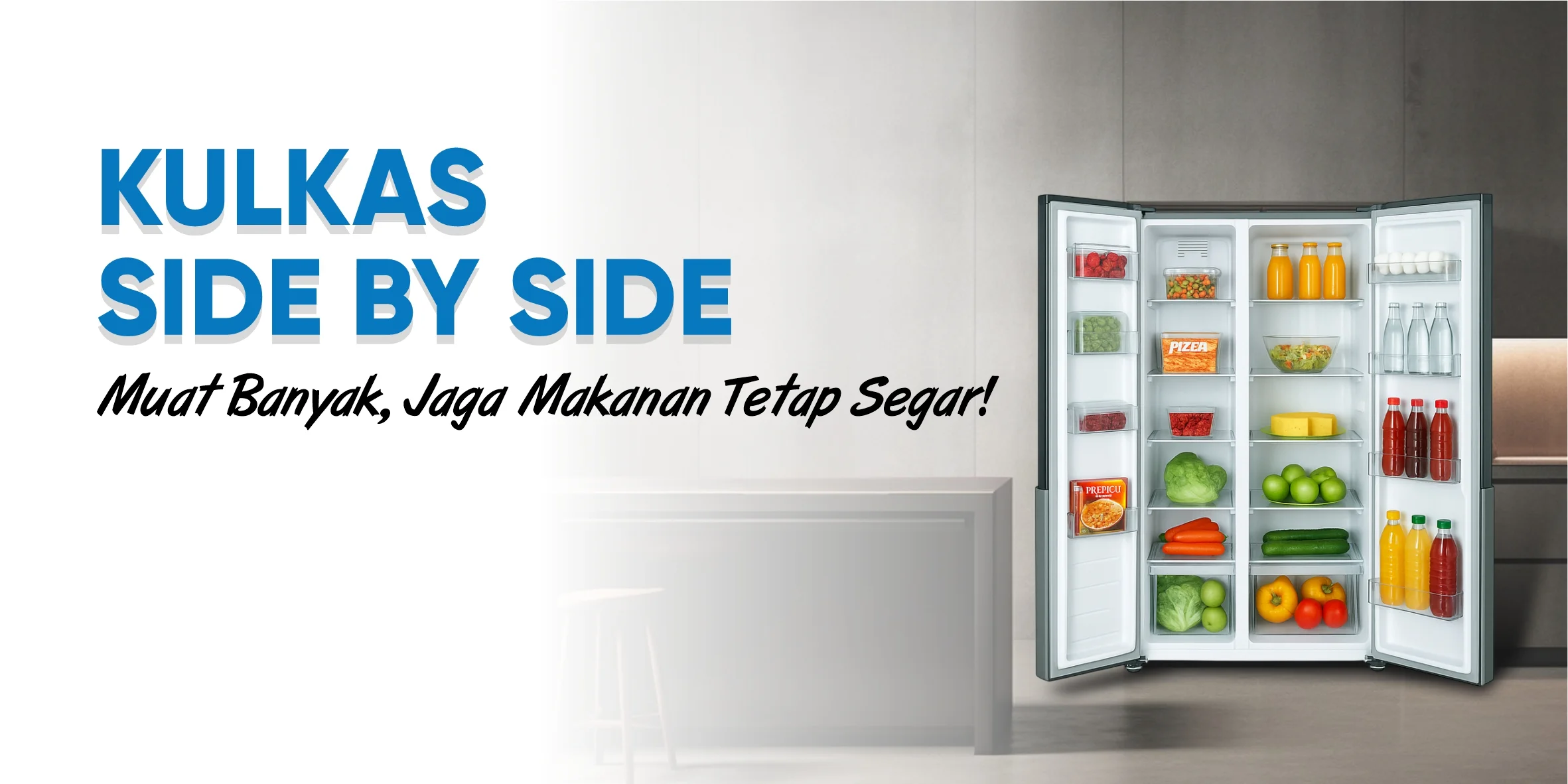 3 Kulkas Side By Side Murah Terbaik Ini Punya Teknologi Anti Bau!