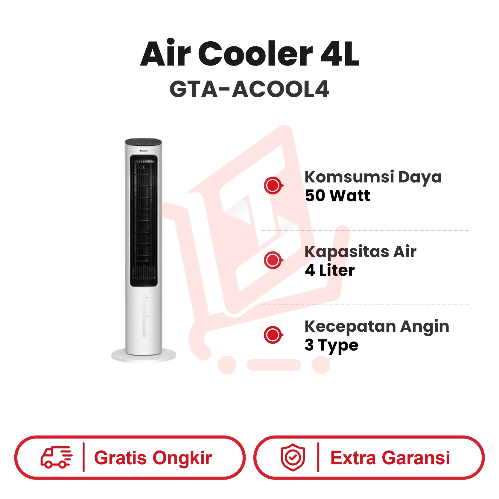 Air Cooler 4L Gree GTA-ACOOL4 TOWER