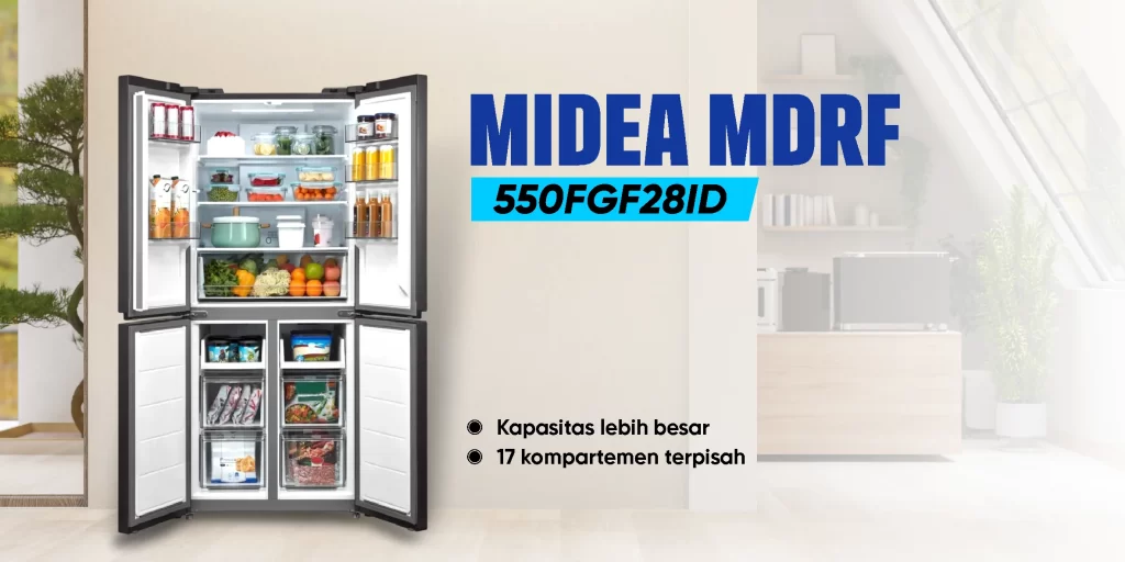Kulkas MIDEA MDRF 550FGF28ID