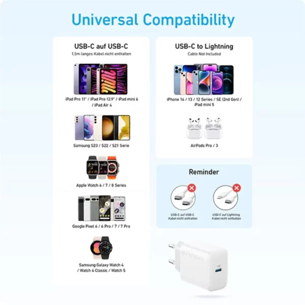 Charger Anker Type C To Lightning 20W - Gambar 7