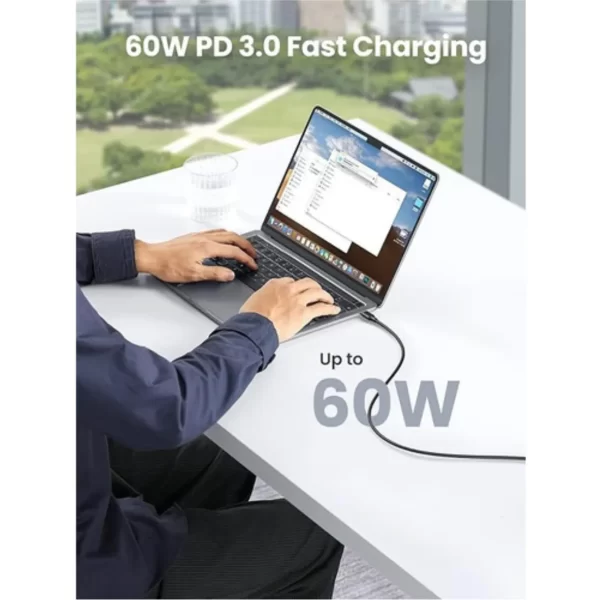 Kabel Data Ugreen Type C To Type C 60W 1M (35218/50997) - Gambar 6