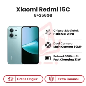 Xiaomi Redmi 15C 8+256GB Garansi Resmi
