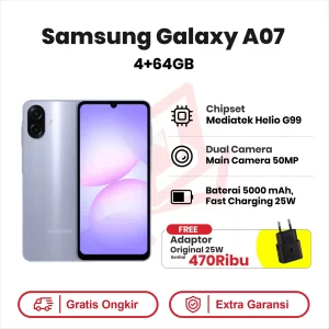 Samsung Galaxy A07 4+64GB Garansi Resmi