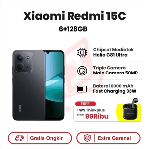 Xiaomi Redmi 15C 6+128GB Garansi Resmi