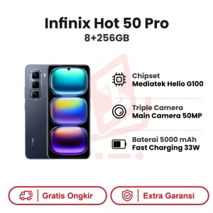 Infinix Hot 50 Pro 8+256GB Garansi Resmi