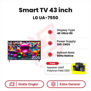 TV GOOGLE 43` LG UA-7550 4K UHD