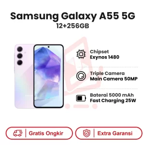 Samsung Galaxy A55 5G 12+256GB Garansi Resmi