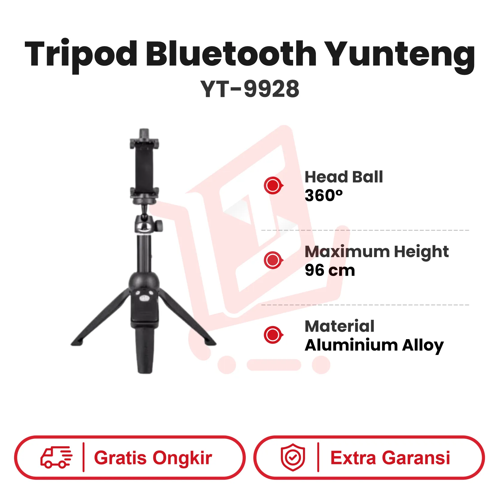 Tripod Bluetooth Yunteng YT-9928