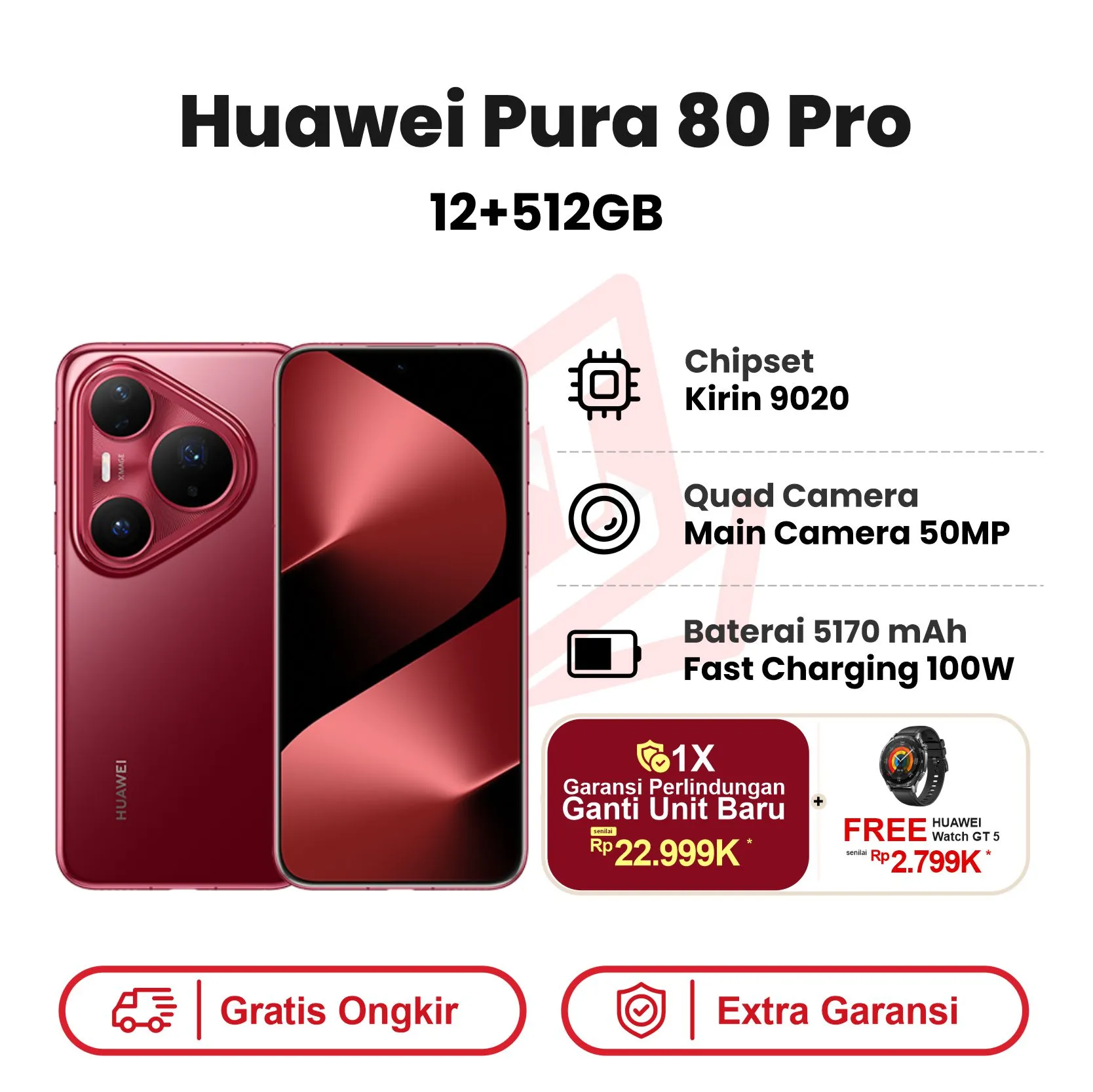 Huawei Pura 80 Pro Garansi Resmi