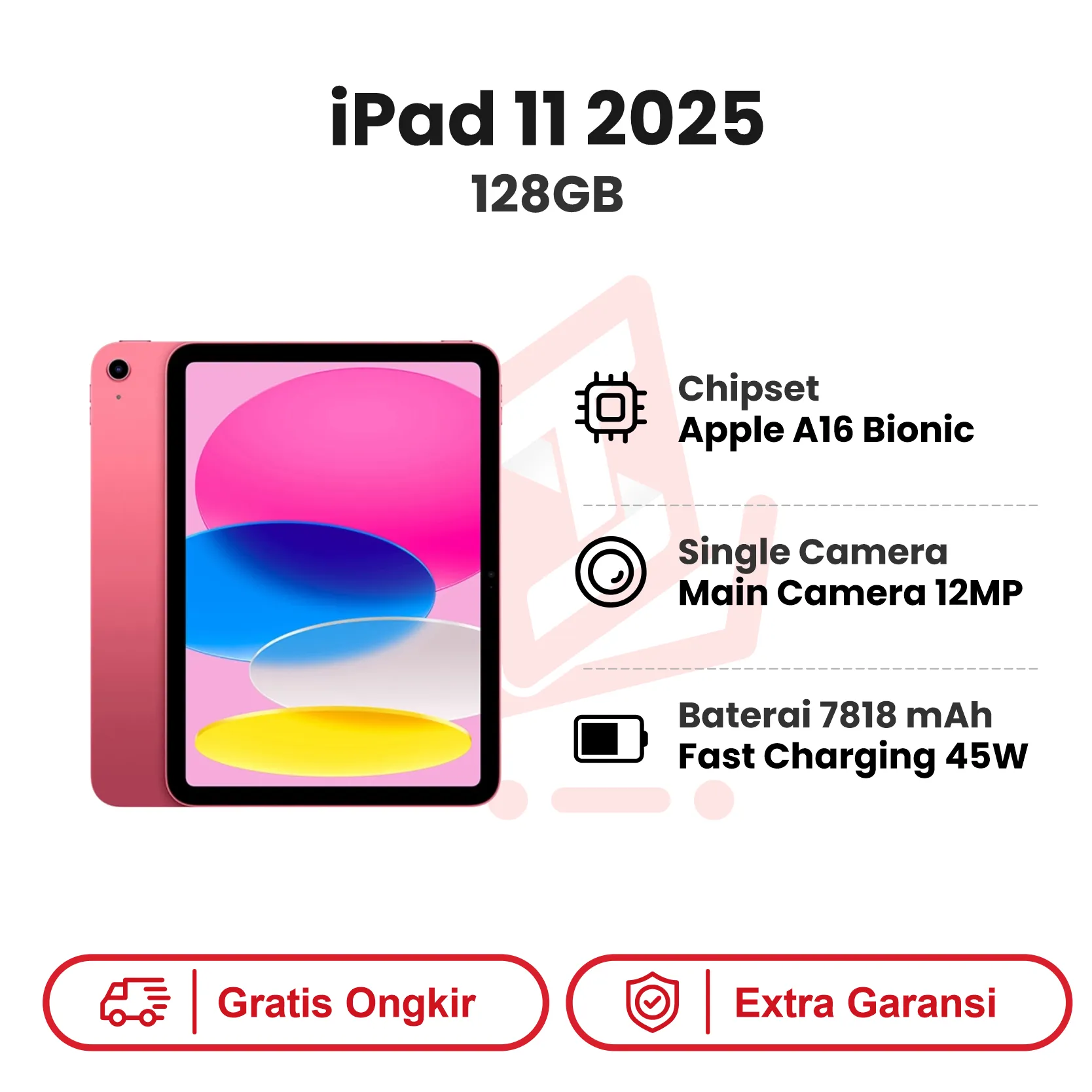 iPad 11 128GB 2025 Garansi Resmi