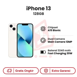 iPhone 13 128GB Garansi Resmi - Starlight