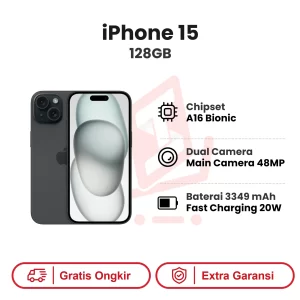 iPhone 15 128GB Garansi Resmi