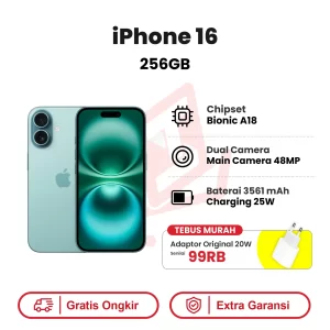 iPhone 16 256GB Garansi Resmi