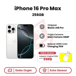 iPhone 16 Pro Max 256GB Garansi Resmi
