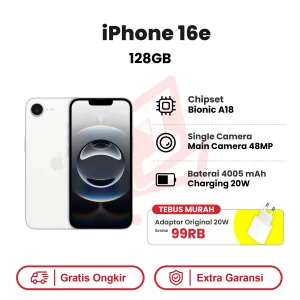iPhone 16e 128GB Garansi Resmi