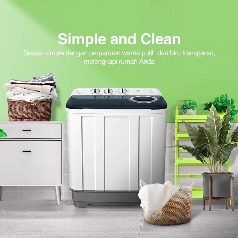 Mesin Cuci 2 Tabung TWT86-20S Twintub 8KG - Gambar 6