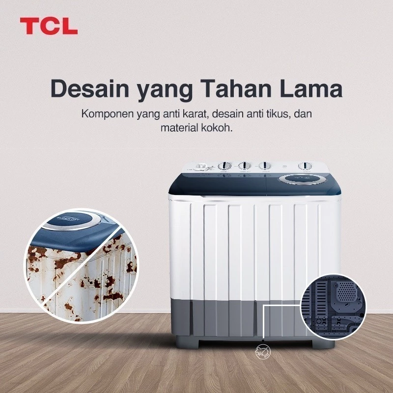 Mesin Cuci 2 Tabung TWT86-20S Twintub 8KG - Gambar 3