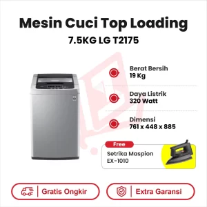 MESIN CUCI TOP LOADING 7.5KG LG T2175