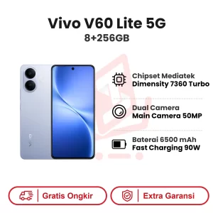 Vivo V60 Lite 5G 8+256GB Garansi Resmi