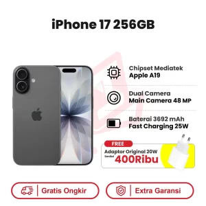 iphone 17 256 black adaptor