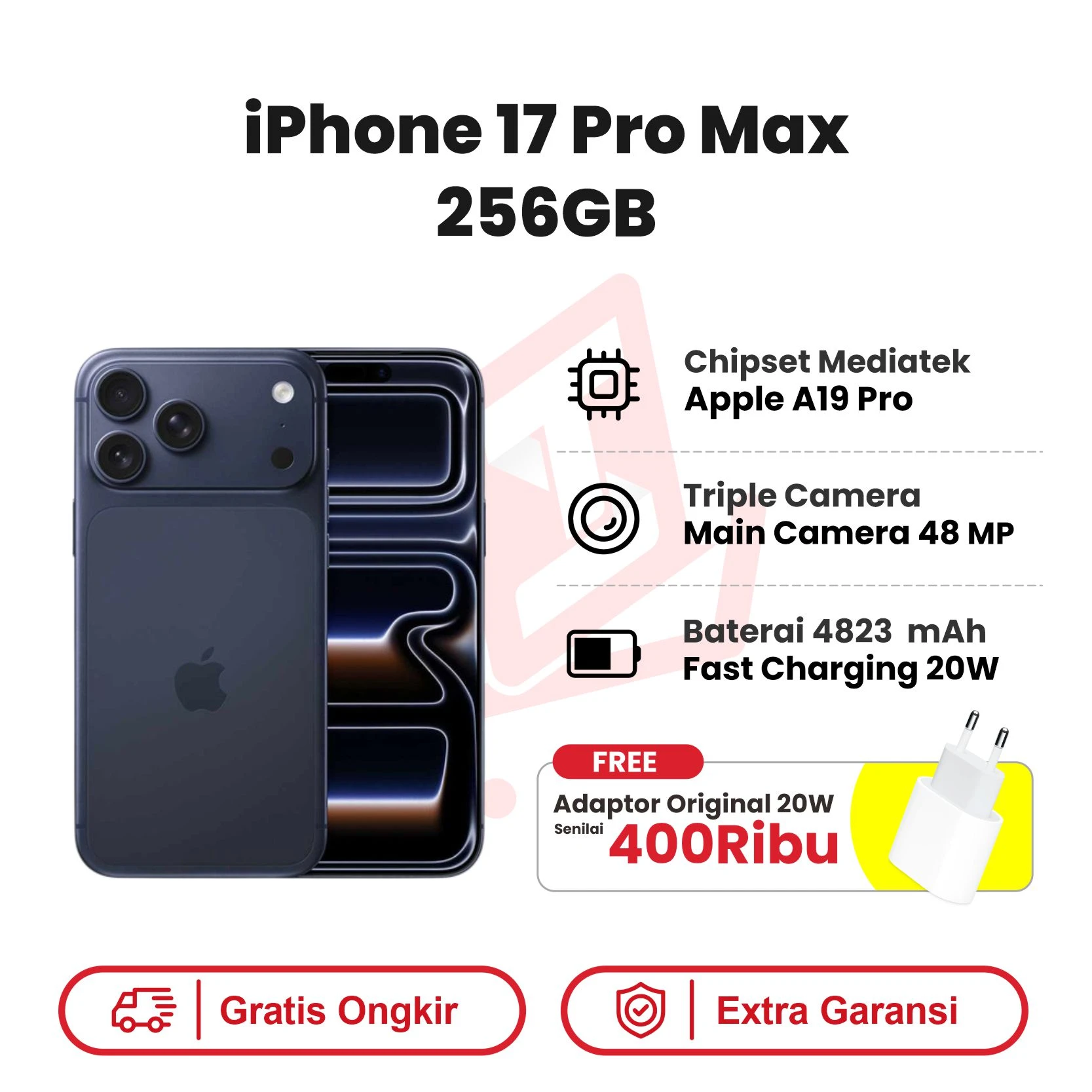 iphone 17 pro max 256 navi adaptor